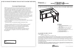 OSP furniture DESIGNlab LDT5454GLD Assembly Instructions Manual предпросмотр