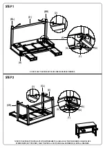 Предварительный просмотр 4 страницы OSP Home Furnishings BATON ROUGE BTD2937 Assembly Instructions