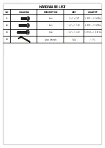 Предварительный просмотр 4 страницы OSP Home Furnishings FWK42 Assembly Instructions Manual