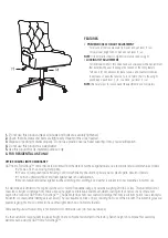 Preview for 2 page of OSP Home Furnishings OSP Designs Amelia Office Chair AME26 Assembly Instructions