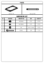 Preview for 3 page of OSP Home Furnishings WEST LAKE WSK3247T Assembly Instructions Manual