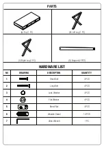 Preview for 3 page of OSP Home Furnishings WHB5011 Assembly Instructions