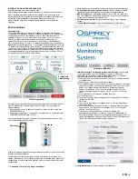 Preview for 42 page of Osprey Medical Display, Contrast Monitoring Instructions For Use Manual