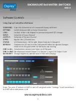 Preview for 4 page of osprey video MSS-8 Start Manual