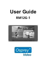 Preview for 1 page of osprey video RM12G-1 User Manual