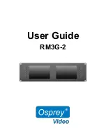 osprey video RM3G-2 User Manual preview