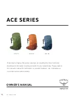 Preview for 1 page of Osprey ACE 38 Owner'S Manual