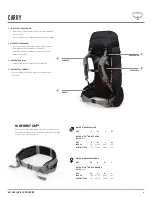 Preview for 4 page of Osprey AETHER PRO 70 Owner'S Manual