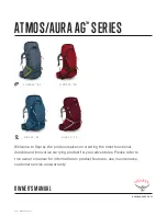 Osprey ATMOS AG 50 Owner'S Manual предпросмотр