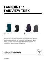 Osprey FARPOINT Series Owner'S Manual preview