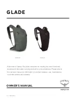 Предварительный просмотр 1 страницы Osprey Glade 12 Owner'S Manual