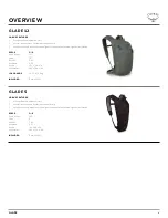 Preview for 3 page of Osprey Glade 12 Owner'S Manual