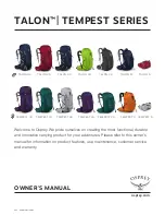 Предварительный просмотр 1 страницы Osprey TALON 11 Owner'S Manual