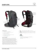 Preview for 2 page of Osprey TALON TEMPEST PRO 30 Owner'S Manual