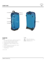 Предварительный просмотр 2 страницы Osprey TRANSPORTER WHEELED DUFFEL 120 Owner'S Manual