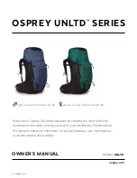 Preview for 1 page of Osprey UNLTD AirScape 68 Owner'S Manual