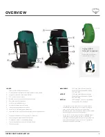 Предварительный просмотр 2 страницы Osprey UNLTD AirScape 68 Owner'S Manual