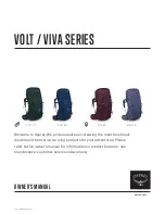 Osprey VOLT 75 Owner'S Manual предпросмотр