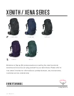 Preview for 1 page of Osprey XENA 70 Owner'S Manual