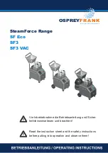 OspreyFrank SteamForce SF Eco Operating Instructions Manual preview