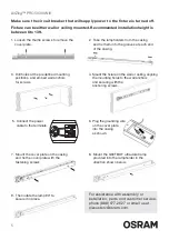 Предварительный просмотр 5 страницы Osram 55028 Installation And Safety Manual