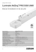 Preview for 7 page of Osram 55028 Installation And Safety Manual