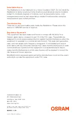 Preview for 9 page of Osram 58289 Wiring And Installation Manual