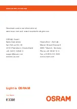 Предварительный просмотр 62 страницы Osram AB465960038 Setup Manual