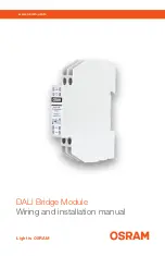 Предварительный просмотр 1 страницы Osram DALI EN-DB-1L-GB2 Wiring And Installation Manual