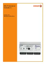 Osram DALI Professional Controller-4 Operating Instructions Manual preview