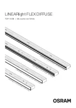 Предварительный просмотр 1 страницы Osram LINEARlight FLEX DIFFUSE SIDE Monochrome Mounting Manual