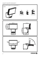 Предварительный просмотр 2 страницы Osram NOXLITE LED HP FLOODLIGHT II Manual