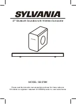 Preview for 1 page of Osram Sylvania SB378W Instruction Manual