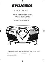 Preview for 1 page of Osram Sylvania SRCD212 Instruction Manual