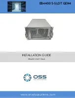 Предварительный просмотр 1 страницы OSS EB4400 5-SLOT Gen4 Installation Manual