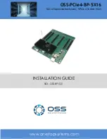 OSS OSS-BP-522 Installation Manual preview