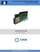 Preview for 1 page of OSS OSS-PCIe-ECA-x8-G3 Installation Manual