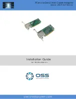 OSS OSS-PCIe-HIB25-x16 Installation Manual preview