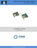 OSS OSS-PCIe-HIB25-x4 Installation Manual preview