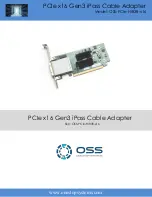 Предварительный просмотр 1 страницы OSS OSS-PCIe-HIB38-x16 Manual