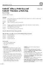 Preview for 3 page of Ossur Icelock Alloy 4-Hole 674 Instructions For Use Manual