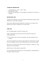 Preview for 6 page of OSTBA FM101 User Manual