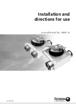 OSTBERG LPKB 4" A UL Instructions For Installation And Directions For Use предпросмотр