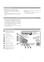 Preview for 5 page of OSTBERG RFTX 140A Directions For Use Manual