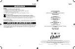 Preview for 6 page of Oster 076023-810-050 Instruction Manual