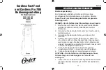 Preview for 19 page of Oster 076023-810-050 Instruction Manual