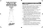 Preview for 25 page of Oster 076023-810-050 Instruction Manual