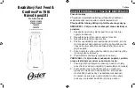 Preview for 37 page of Oster 076023-810-050 Instruction Manual