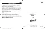 Preview for 13 page of Oster 076076-810 Instruction Manual