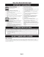 Preview for 3 page of Oster 076175 Instruction Manual